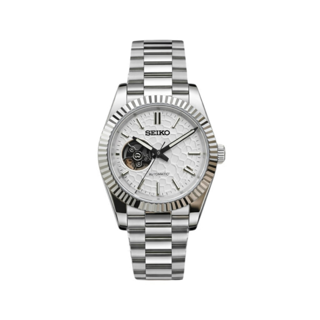 Seiko Datejust Silver Textured Dial