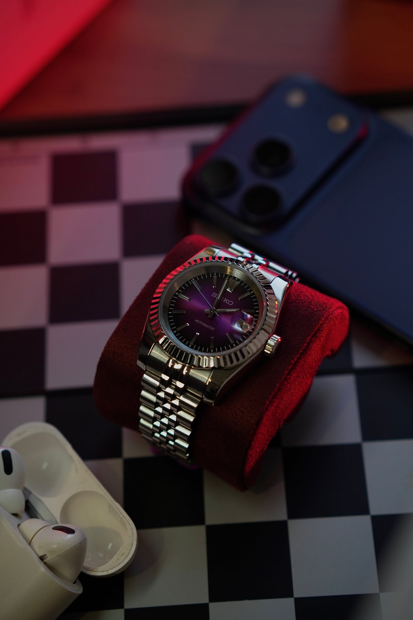 Seiko Datejust Purple Dial