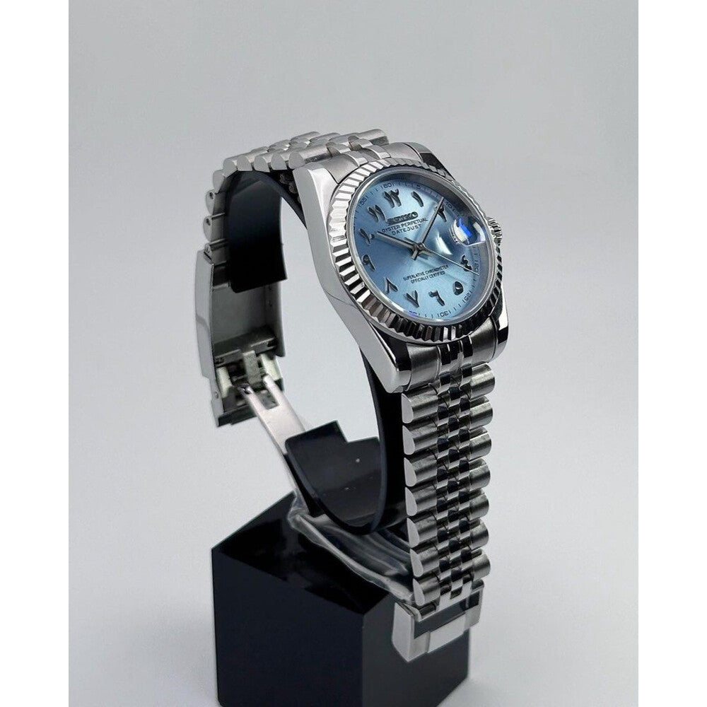 Seiko Datejust Ice Blue Arabic Dial