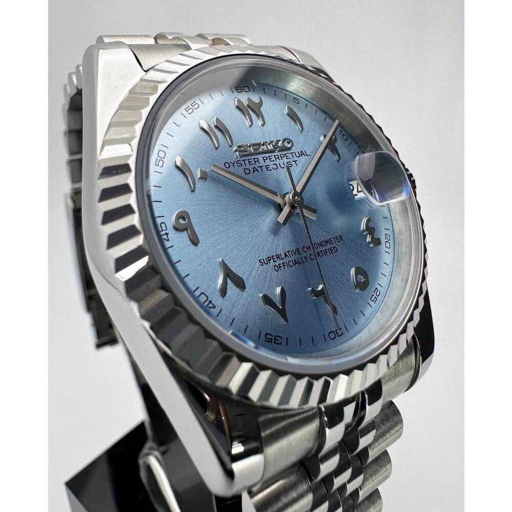 Seiko Datejust Ice Blue Arabic Dial
