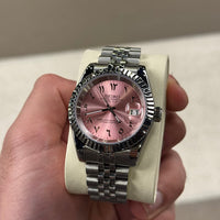 Seiko Datejust Pink Arabic Dial