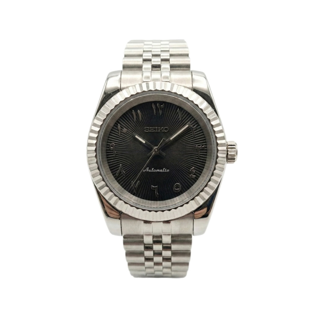 Seiko Datejust Black Textured Arabic Dial