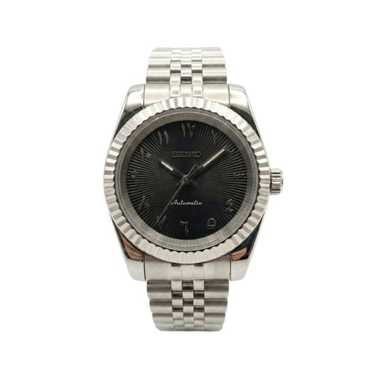 Seiko Datejust Black Textured Arabic Dial