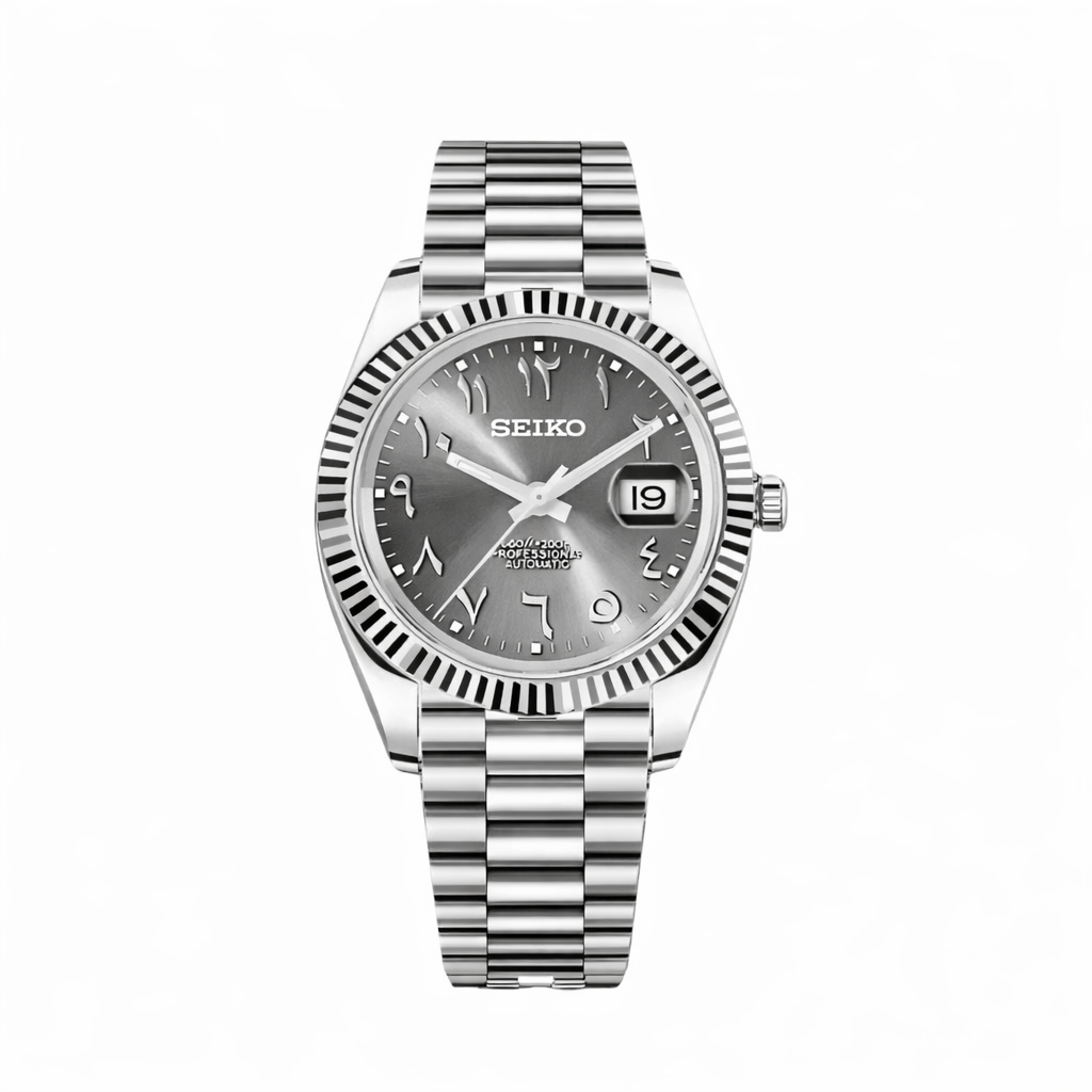 Seiko Datejust Gray Arabic Dial