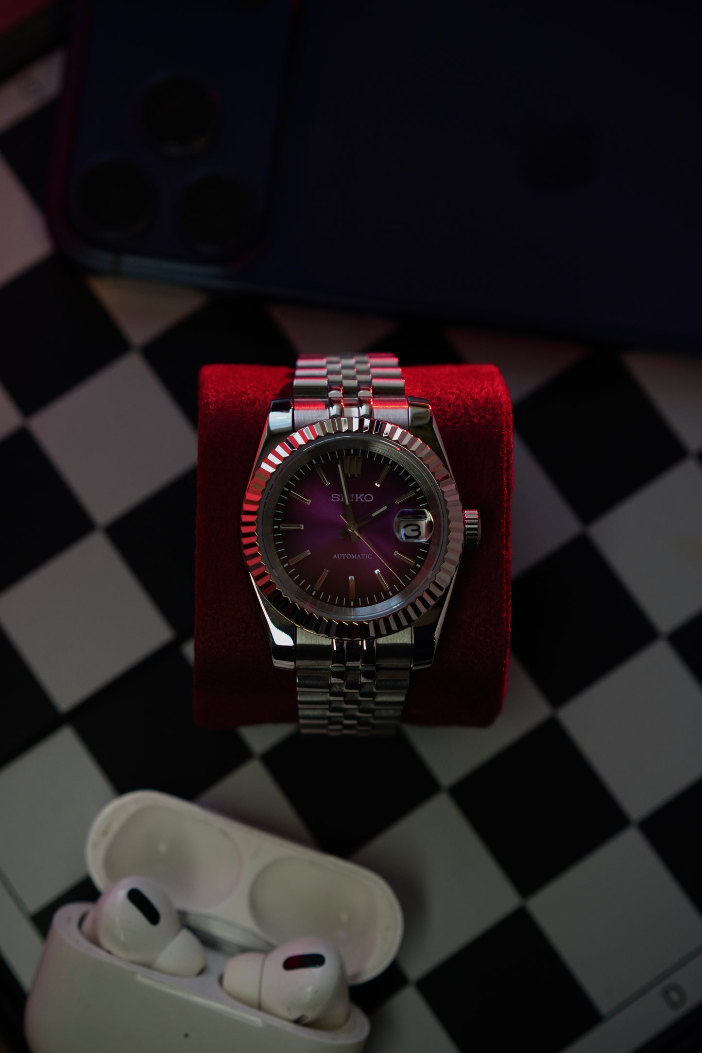 Seiko Datejust Purple Dial