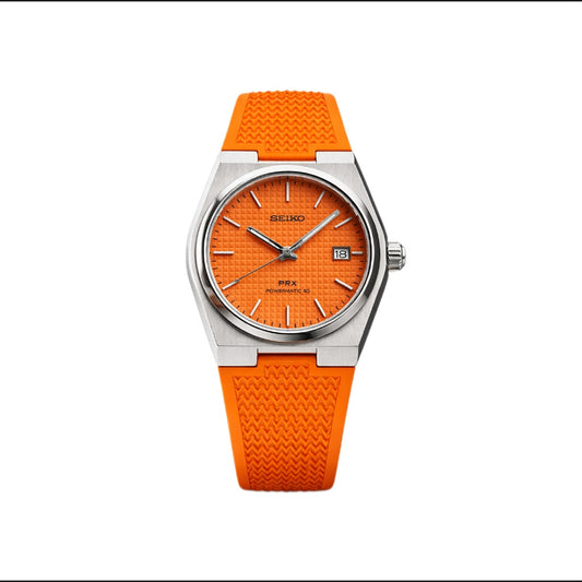 Seiko PRX Orange Rubber Bracelet
