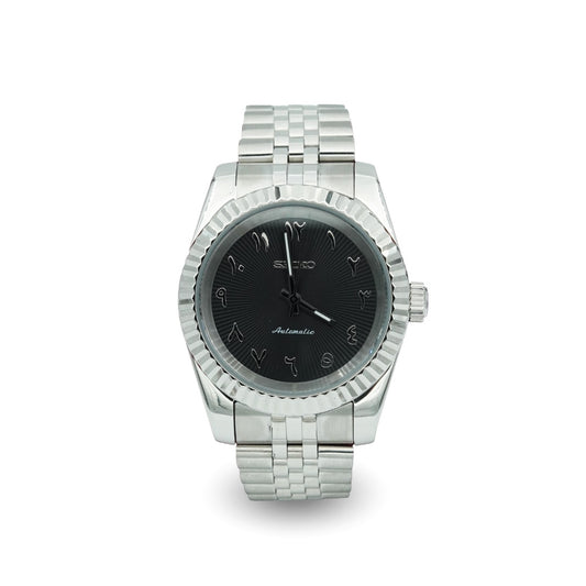 Seiko Datejust Black Textured Arabic Dial