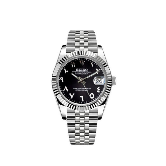 Seiko Datejust Black Arabic Dial