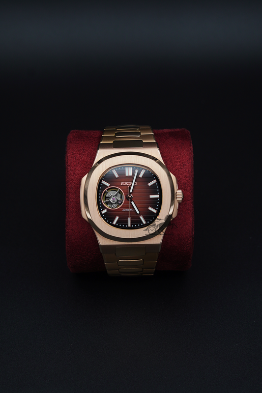 Seiko Nautilus Rose Gold Open Heart