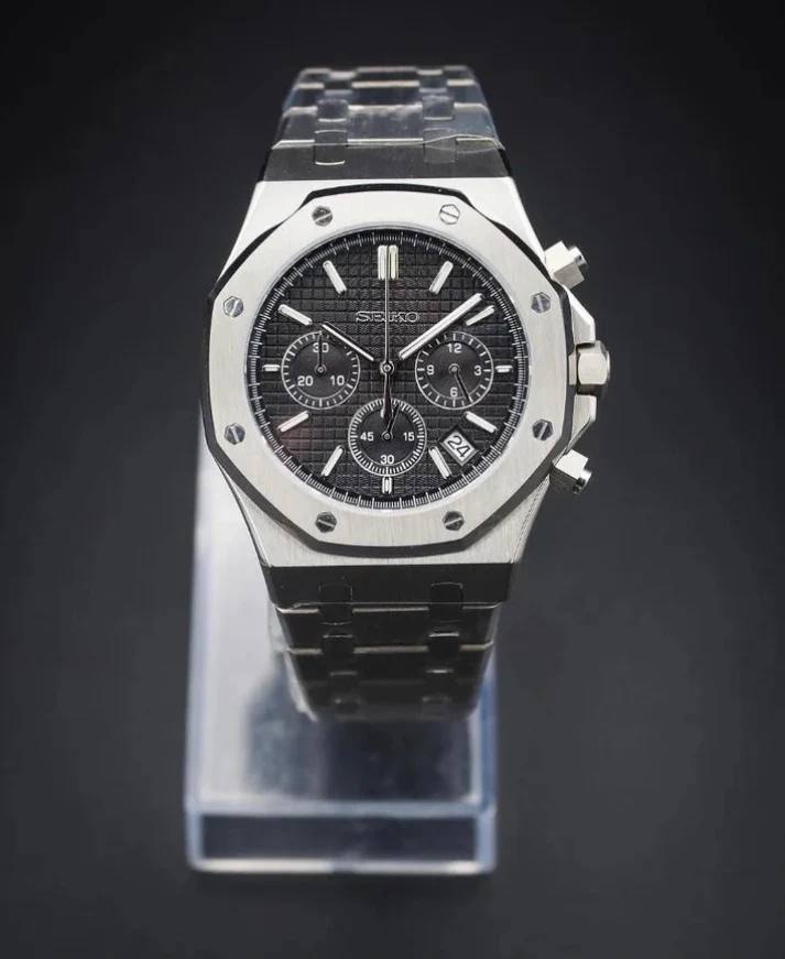 Seiko Royal Oak Black Chronograph