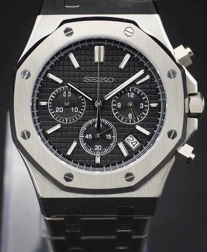 Seiko Royal Oak Black Chronograph