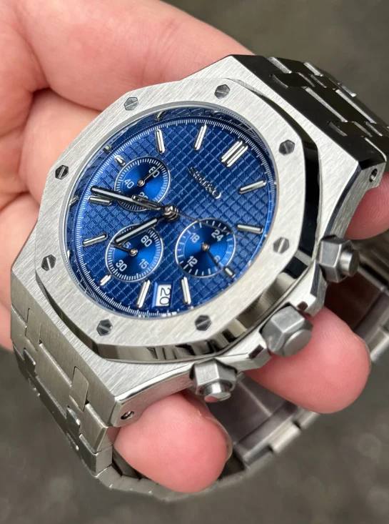 Seiko Royal Oak Blue Chronograph