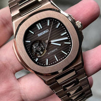 Seiko Nautilus Rose Gold Open Heart