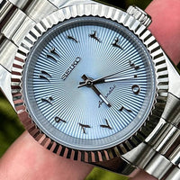 Seiko Datejust Ice Blue Arabic Dial