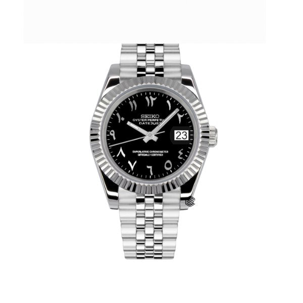 Seiko Datejust Black Arabic Dial