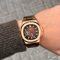 Seiko Nautilus Rose Gold Open Heart