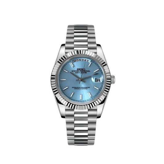 Seiko Day-Date Light Blue